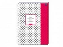 Opakowanie Album fotograficzny  B5 25 kartek na spirali z magnesem rozowy hybryda