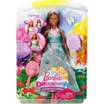 Opakowanie Barbie Dreamtopia. Kolorowe fryzury Brunetka