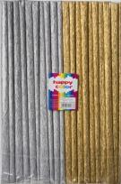 Okładka książki Bibuła marszczona Happy Color - Mix Złoty i Srebny