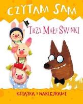 Okładka książki Czytam sam. Trzy małe świnki. Książka z naklejkami