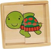 Opakowanie Drewniane klocki małe Zwierzęta morskie