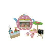 Opakowanie Drewniany czajnik z asortymentem