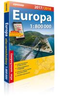 Okładka książki Europa atlas samochodowy 1:800 000