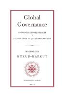 Okładka książki Global governance