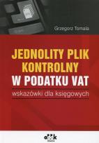 Okładka książki Jednolity plik kontrolny w podatku Vat