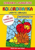 Okładka książki Kolorowanka. Ukryte obrazki zwierzęta LITERAT