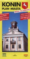 Opakowanie Konin Plan miasta Mapa foliowana 1:8500