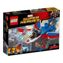 Okładka książki Lego SUPER HEROES Odrzutowiec Kapitana Ameryki