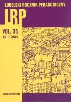 Okładka książki Lubelski Rocznik Pedagogiczny T.35. 1/2016