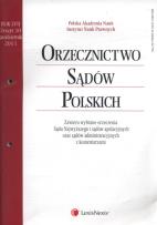 Opakowanie Orzecznictwo Sądów Polskich 10/2013