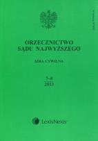 Opakowanie Orzecznictwo Sądu Najwyższego Izba Cywilna 7-8/2013