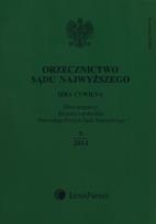 Opakowanie Orzecznictwo Sądu Najwyższego. Izba Cywilna 9/2014  + Zbiór Dodatkowy C/2014