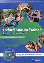 Okładka książki Oxford Matura trainer Poziom podstawowy. Podręcznik wieloletni z płytą CD