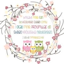 Opakowanie Podstawka korkowa - Wybawi mnie Pan SOWY