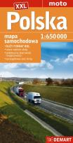 Okładka książki Polska mapa samochodowa 1:650 000