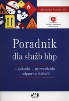 Okładka książki Poradnik dla służb bhp