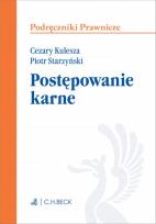 Okładka książki Postępowanie karne