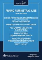 Okładka książki Prawo administracyjne Zbiór przepisów