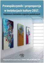 Opakowanie Prewspółczynnik i preproporcja w instytucjach kultury 2017 Najnowsze stanowiska organów podatkowych