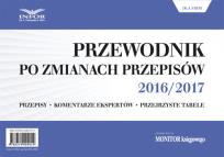 Opakowanie Przewodnik po zmianach przepisów 2016/2017 dla firm