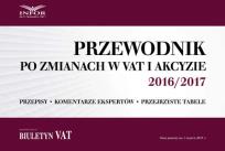 Opakowanie Przewodnik po zmianach w VAT i akcyzie 2016/2016