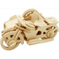 Okładka książki Puzzle drewniane 3D Motor z koszem