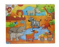 Opakowanie Puzzle drewniane Dżungla