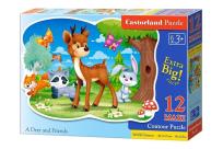 Opakowanie Puzzle MAXI Konturowe:	A Deer and Friend 12