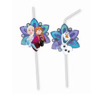 Opakowanie Rurki (słomki) z medalionem 'Frozen Snowflakes', 6 szt.