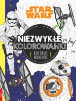 Okładka książki STAR WARS. NIEZWYKŁE KOLOROWANKI. KOLORUJ WEDŁUG KODU