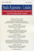 Opakowanie Studia Regionalne i Lokalne 4/ 2016