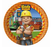 Opakowanie Talerzyki papierowe 'Bob Budowniczy' 23 cm, 8 sztuk