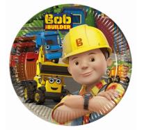 Opakowanie Talerzyki papierowe Bob The Builder 20 cm 8 sztuk