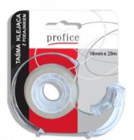 Opakowanie Taśma klejąca 18x20m z podajnikiem PROFICE