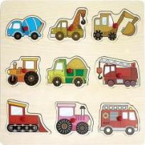 Opakowanie Układanka drewniana Pojazdy