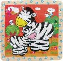 Opakowanie Układanka drewniana Zebry