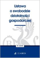 Okładka książki Ustawa o swobodzie działalności gospodarczej