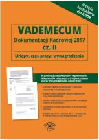 Okładka książki Vademecum dokumentacji kadrowej 2017 część 2