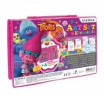 Opakowanie Zestaw artystyczny 68 elementów Trolls