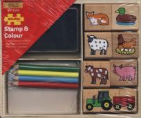 Opakowanie Zestaw z pieczątką do kolorowania - Farma