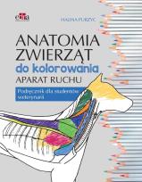 Okładka książki Anatomia zwierząt do kolorowania. Aparat ruchu. Podręcznik dla studentów weterynarii