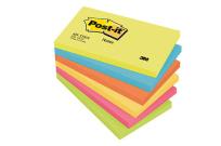 Opakowanie Bloczek samoprzylepny POST-IT (655-TFEN), 127x76mm, 6x100 kart., paleta energetyczna