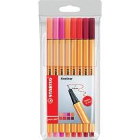 Opakowanie Cienkopis Point 88 odcienie czer.8szt etui STABILO