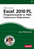 Okładka książki Excel 2010 PL Programowanie w VBA Vademecum Walkenbacha