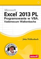 Okładka książki Excel 2013 PL Programowanie w VBA Vademecum Walkenbacha
