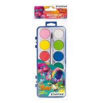 Opakowanie Farba akwarelowa 12 kol.+pędzel Troll 356906