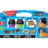 Opakowanie Farby Superpower 6 kolorów uzupełniających w butelkach 75 ml (810011)