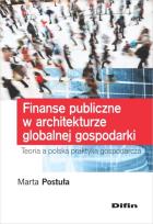 Okładka książki Finanse publiczne w architekturze globalnej gospodarki