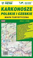 Okładka książki Karkonosze polskie i czeskie mapa turystyczna 1:27 000