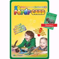 Opakowanie Karty Popup 3D dinozaury